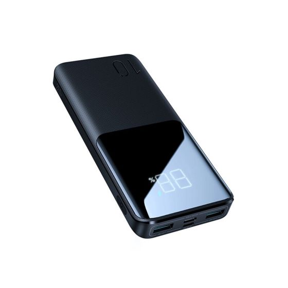 Joyroom QC 3.0 Power Bank, 10000 mAh, 3 Ports, Black - JR-QP191