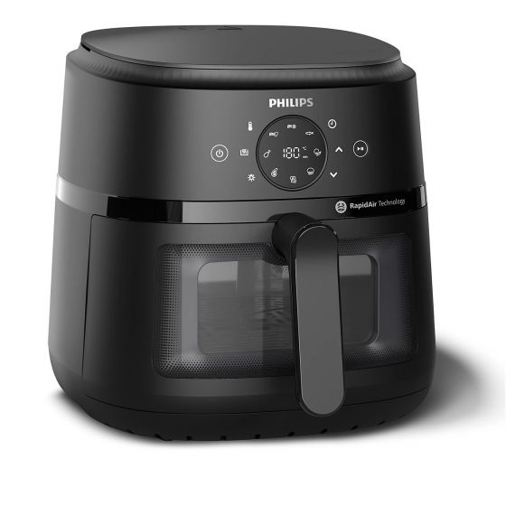 Philips Digital Air Fryer, 6.2 Liters, 1700Watt, Black - NA23000