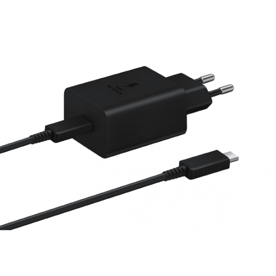 مجموعة شحن سامسونج، 45 وات، 1 منفذ USB فئة C - اسود