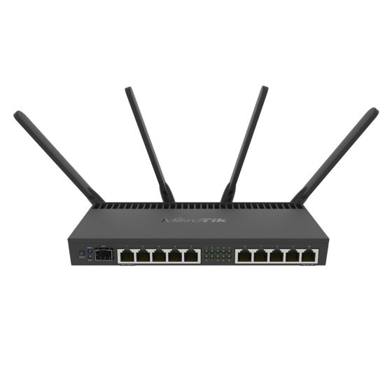 Mikrotik Wi-Fi Router, Black - RB4011iGS5HacQ2HnD-IN