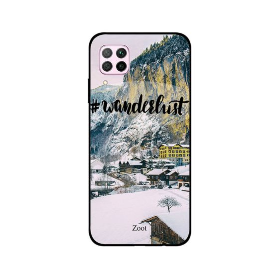 جراب ظهر زوت بطبعة عبارة Wanderlust لهواوي نوفا 7i