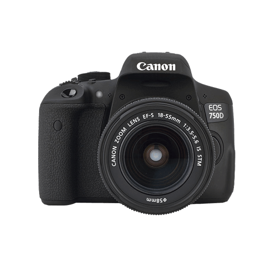 Canon EOS 750D DSLR Camera, 24.2 MP, With 18 - 55 mm Lens Kit - Black