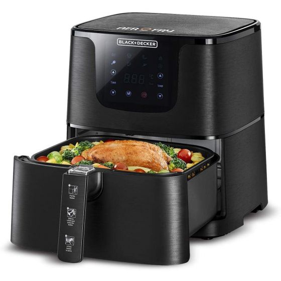 Black + Decker Air Fryer, 4.3 Liters, Black - AF700-B5