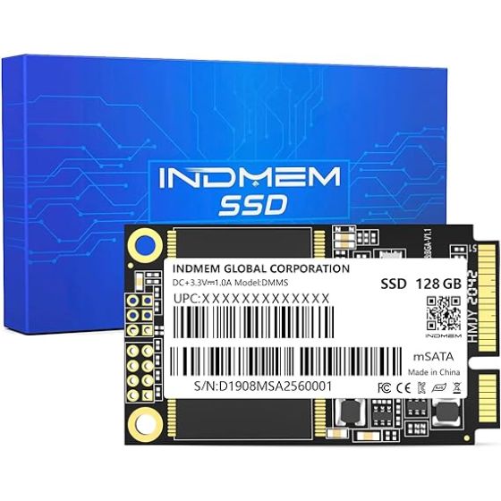 INDMEM Internal Solid State Drive SSD,128GB, Black - ATA-600