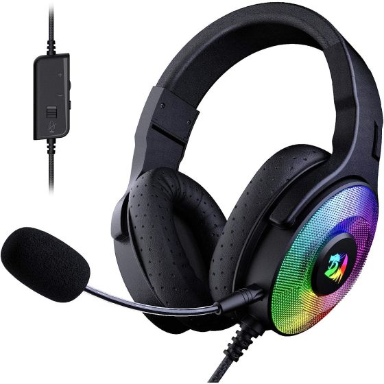 Redragon H350 PANDORA RGB Gaming Headset - Surround Sound 7.1 - Detachable Microphone - 50mm Drivers