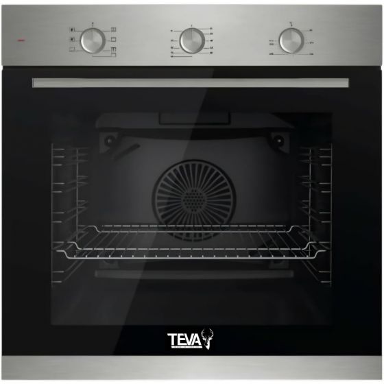 Teva Built-in Gas Oven, with Grill, 82 Liters, Grey - QGSTL 75DT1 MI