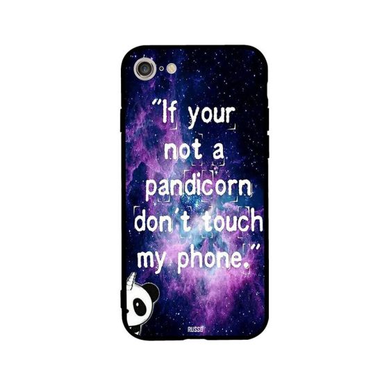 RUSSO TPU If your Not Pandicorn dont Touch my Phone Pattern Back Cover For IPhone SE