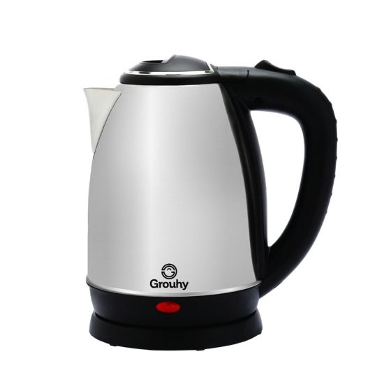 Grouhy Electric Kettle, 1.8 Liters, 1500 Watt,Stainless Steel- GFL1.8KTSS