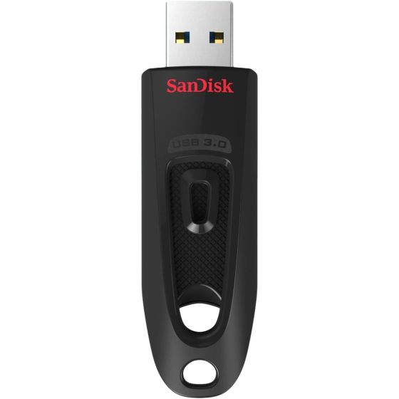 SanDisk 128GB Flash Drive, USB 3.0, Black - SDCZ48-128G-GC46