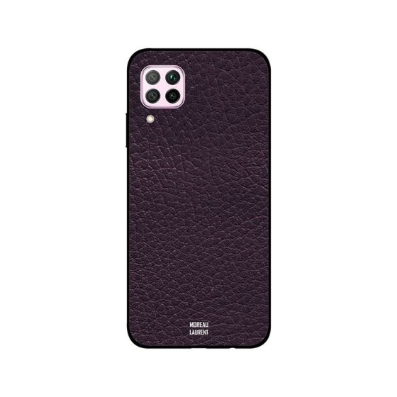 Moreau Laurent Purple Leather Pattern Printed Back Cover for Huawei Nova 7i