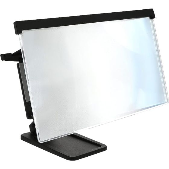 12" Phone Screen Magnifier with Mobile Phone Holder Stand,3D Foldable Adjustable Phone Magnifying Screen for All Cell Phones,Multifunctional Phone Screen Enlarger for Learning,Gaming,Watching Movie…