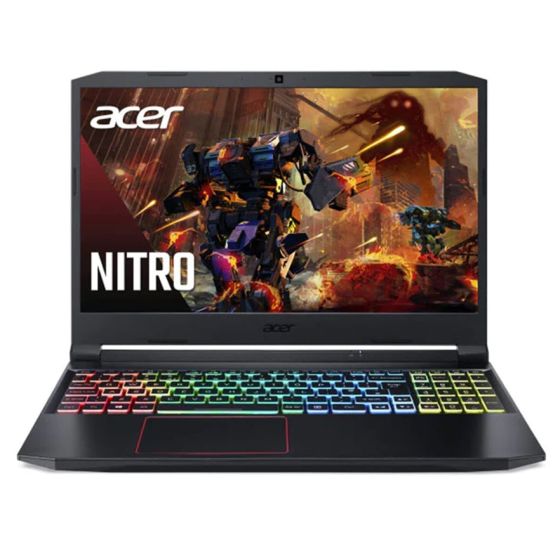 لاب توب ايسر نيترو 5 AN515-57-743Y للالعاب، انتل كور i7-11800H، شاشة IPS مقاس 15.6 بوصة بدقة FHD، سرعة تحديث 144 هرتز، هارد SSD سعة 1 تيرا، رام 16 جيجا، كارت شاشة انفيديا RTX3050 سعة 4 جيجا، فري دوس - اسود