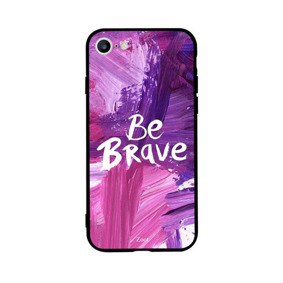 جراب ظهر بطبعة عبارة Be Brave لابل ايفون 6