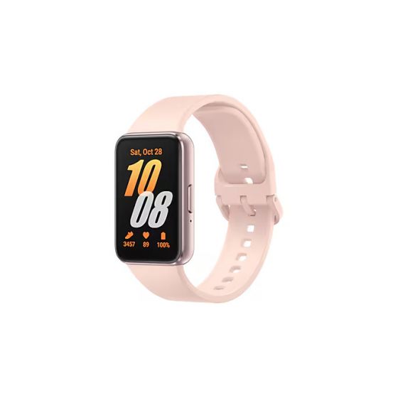 ساعة سمارت سامسونج جالكسي فيت 3، مقاس 1.6 بوصة، هيكل وسوار بينك - SM-R390NIDAMEA 