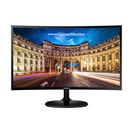 شاشة سامسونج 27 بوصة منحنية، بدقة FHD، اسود- C27F390FHM