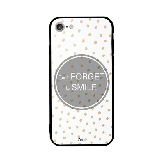 Dont Forget To Smile Printed Back Cover for Apple iPhone 8