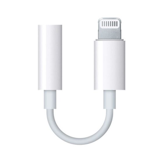 Lightning To 3.5mm Headphone Audio Adapter- White