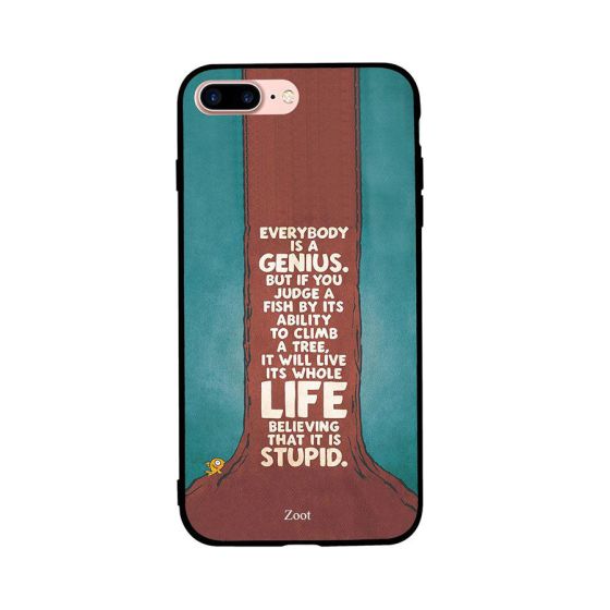 Everybody Is A Genius Printed Back Cover for Apple iPhone 7 Plus