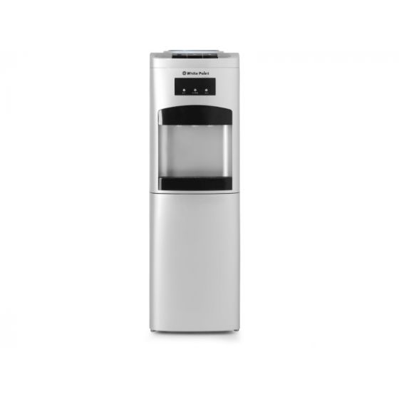 White Point Hot, Cold and Normal Water Dispenser With Refrigerator, 3 Taps, Silver - WPWD1316FSL