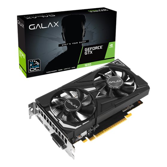 كارت شاشة جالكس نفيديا جي فورس GTX 1650 EX، سعة 4 جيجا، اسود -65SQL8DS66E6
