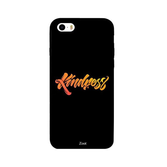 جراب ظهر بطبعة عبارة Kindness لابل ايفون 5