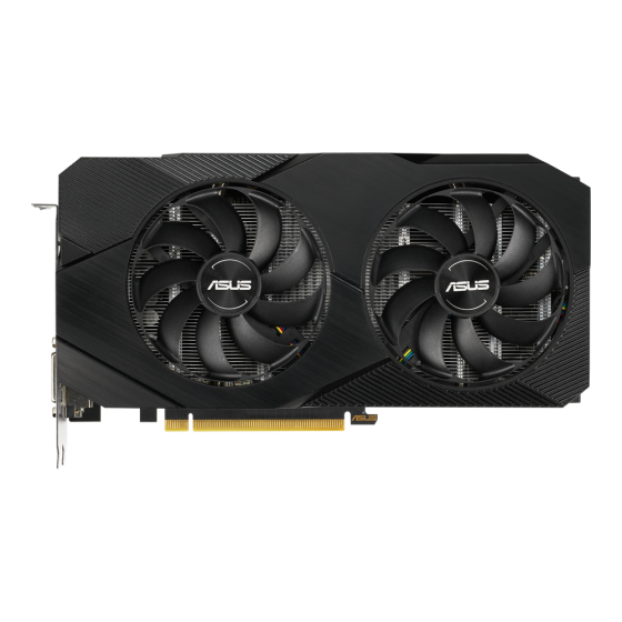 Asus Dual GeForce GTX 1660 OC Graphics Card, 6GB GDDR6, Black - GTX1660S-O6G-EVO