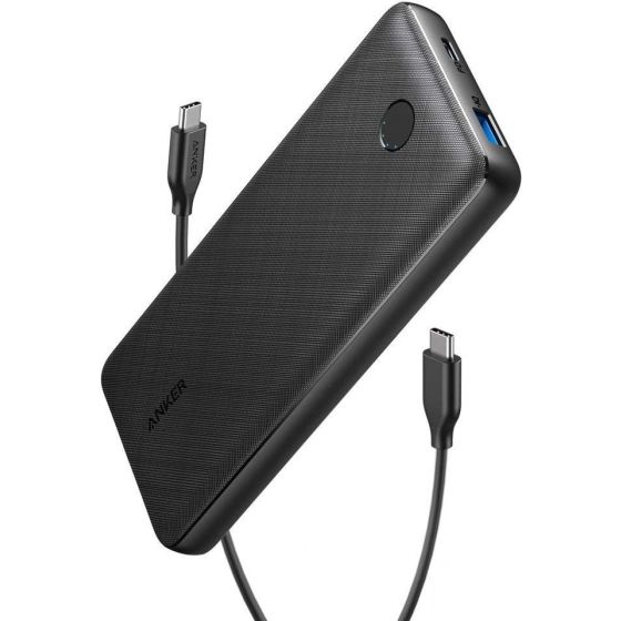 Anker PowerCore Essential Power Bank, 20000mAh, Black - A1287H11