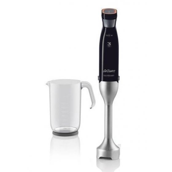 Arzum Technoart Hand Blender, 0.9 Liter, 1500 Watt, Black - AR 1052