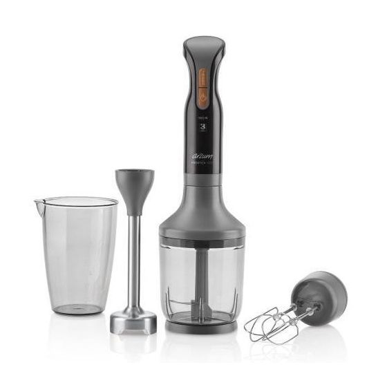Arzum Prostick Hand Blender with Attachments, 1500 Watt, Black - AR1014