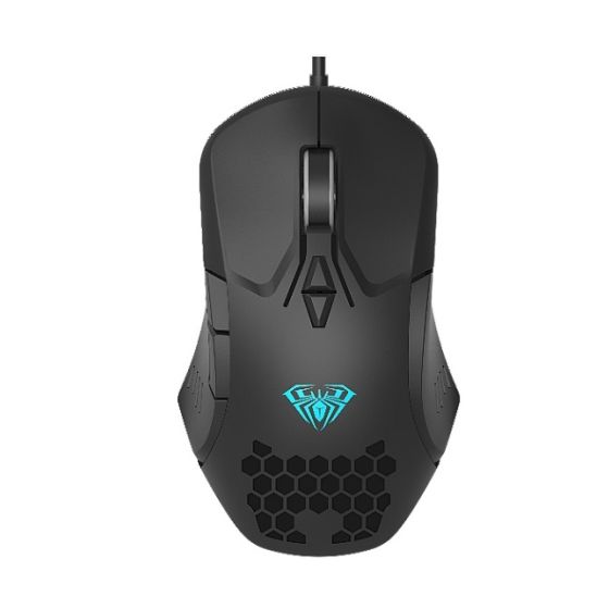 ماوس العاب سلكي اولا F809، دقة 3200 نقطة في البوصة - اسود
