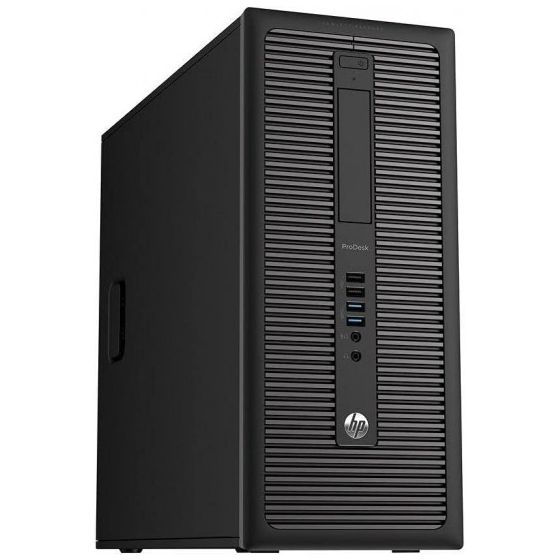 كيسة كمبيوتر اتش بي ايليت ديسك 600 G1 تاور، انتل كور i3-4130، هارد HDD سعة 500 جيجا، 8 جيجا رام، كارت شاشة انتل HD جرافيكس، دوس - اسود