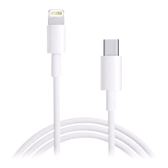 كابل ابل بموصل USB فئة C الى لايتنينج، 1 متر - ابيض