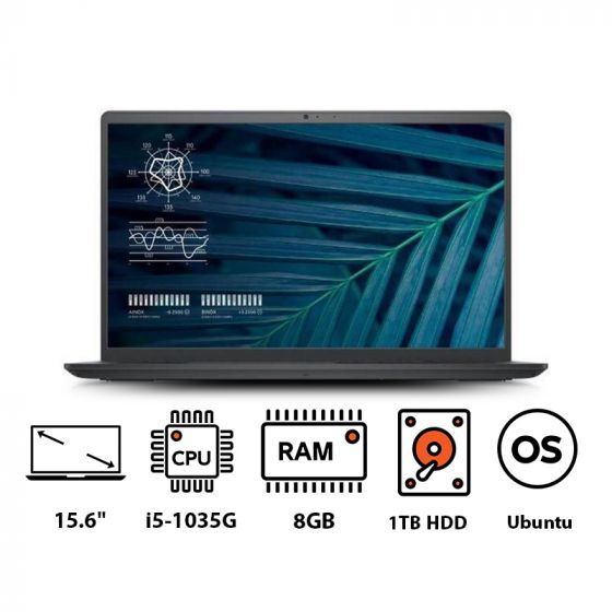 لاب توب ديل فوسترو 3510، انتل كور i5-1035G، شاشة 15.6 بوصة، هارد 1 تيرا HDD، رام 8 جيجا، كارت شاشة انتل UHD جرافيكس، اوبنتو- اسود