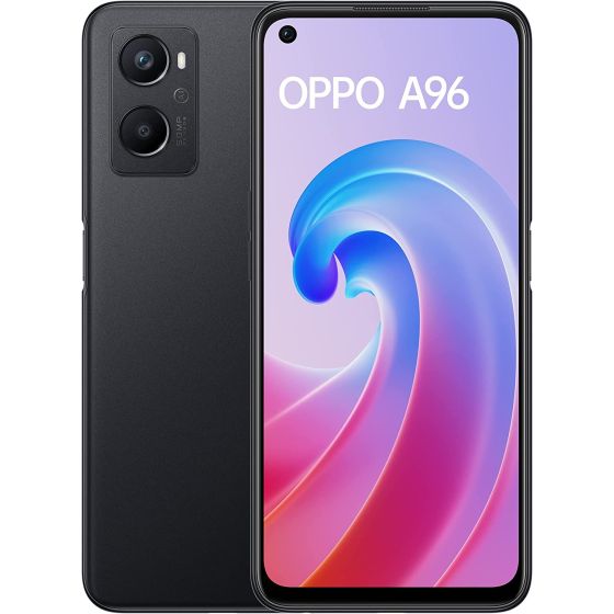 Oppo A96 Dual SIM, 128GB, 8GB RAM, 4G LTE - Starry Black