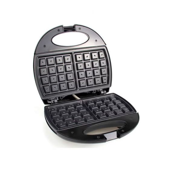 Sonashi Waffle Maker, 1 Plate, 750 Watt, Black - SWM-873