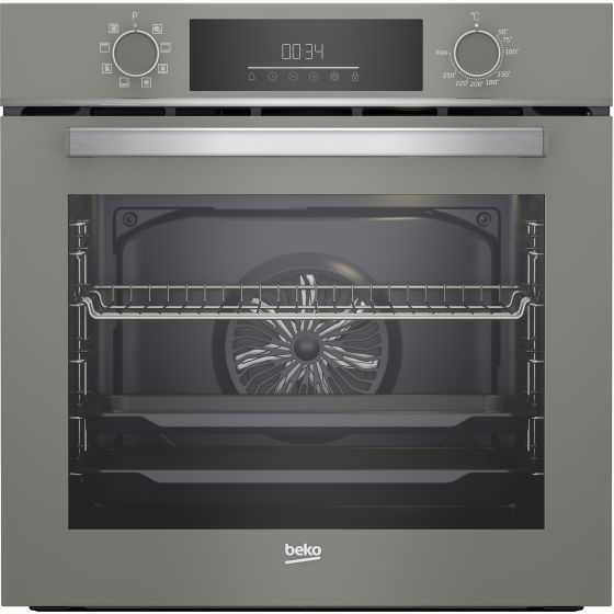 Beko Built In Electric Oven, with Grill, 60 CM, 72 Liters, Grey - BBIM17300MGD