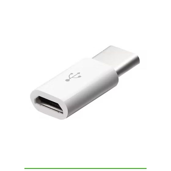 USB Type-C Male To Micro USB Adapter- White