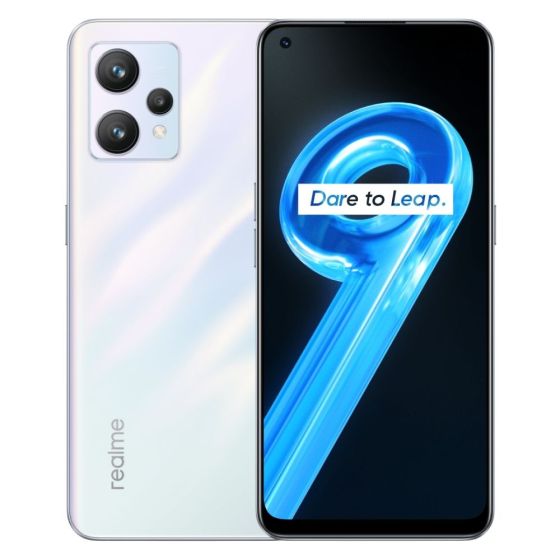 ريلمي 9 بشريحتين، 128 جيجا، رام 8 جيجا، شبكة 4G LTE - ابيض - بدون ضمان