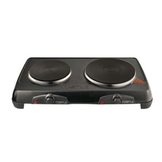 سطح تسخين كهرباء كاسيل، 2 عين، 2500 وات، اسود - EC1020D
