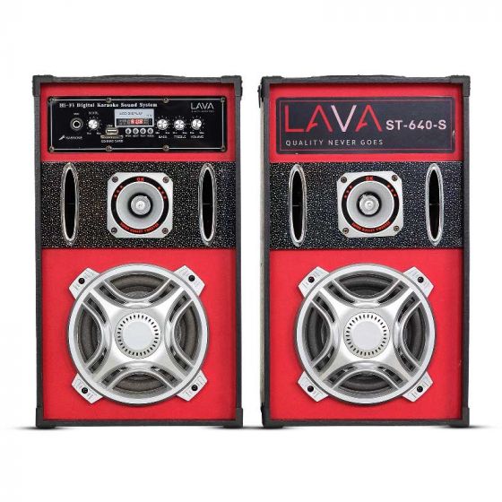 Lava Bluetooth Subwoofer, 2 Pieces, Multi Color - ST-640S