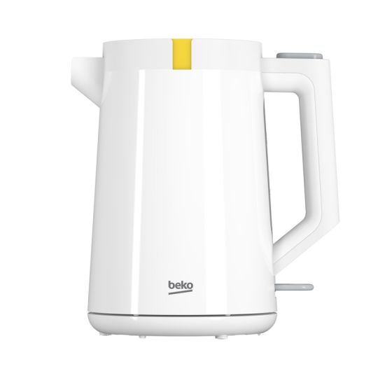 Beko Glow Electric Kettle, 2200W, 1.7 Liters, White - WKM 4215 W