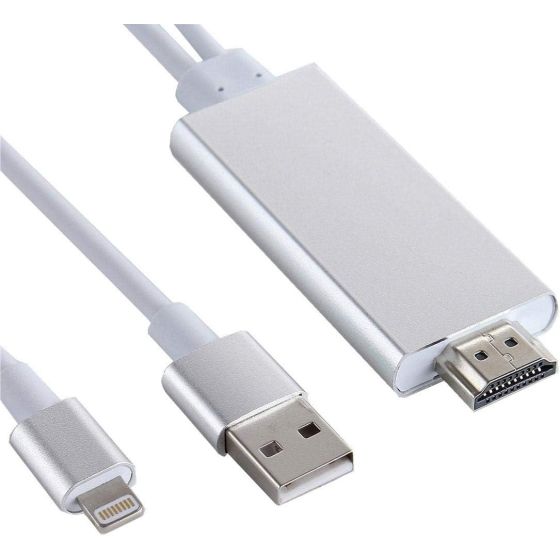 Lightning to Hdmi Adapter, 200 Cm - White