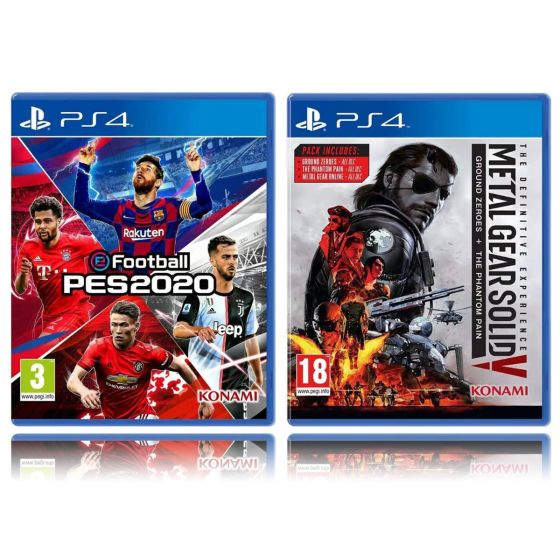 Metal Gear Solid V The Definitive Experience Game for PlayStation 4 with eFootball PES 2020 Game for PlayStation 4
