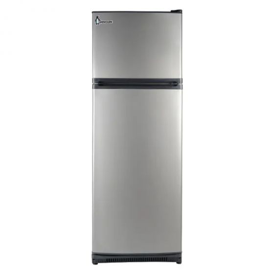 ثلاجة بنجوين سمارت بفريزر علوي، 320 لتر، فضي - FG360L-2D