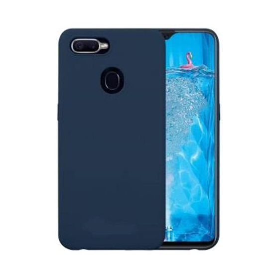 StraTG Silicon Back Cover for Oppo F9 and F9 Pro  - Dark Blue