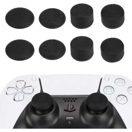 Tomsin Silicone Thumb Grips For PlayStation 5 Controller - Black