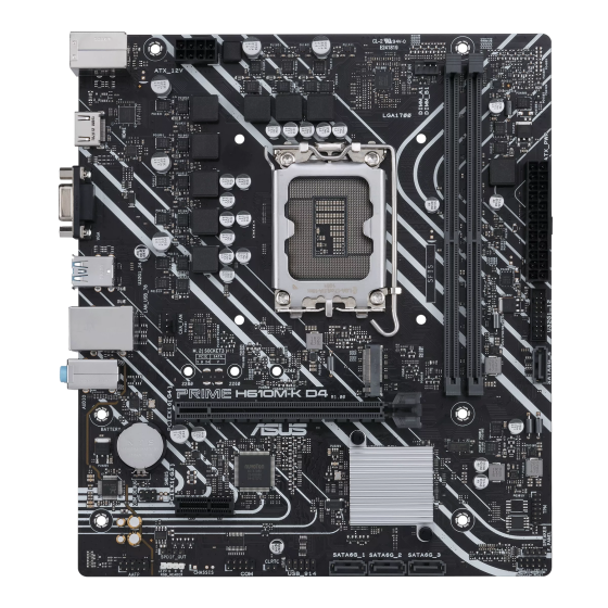 ماذر بورد اسوس برايم H610M-K DDR4 LGA 1700 ميكرو ATX - اسود