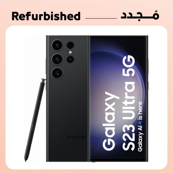 Refurbished Samsung Galaxy S23 Ultra, 256GB, 12GB, 5G, Dual SIM, Phantom Black - Gold Grade - 12 Months Warranty