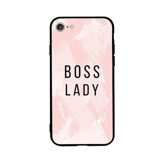 Boss Lady Pink Background Printed Back Cover for Apple iPhone 7