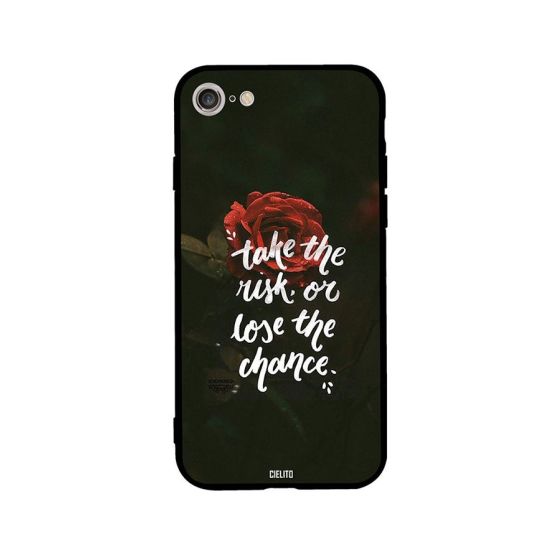 CIELITO TPU Take The Risk Pattern Back Cover For IPhone SE